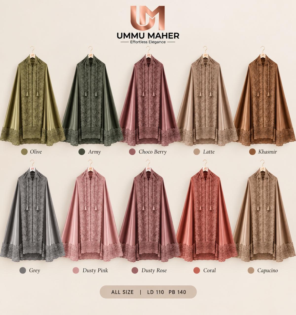 PO Paket RESELLER Mukena Kredenza Silk Premium By Ummu Maher