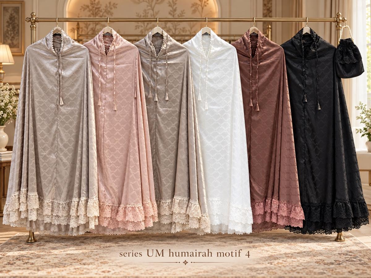 MUKENA UMMU SERIES HUMAIRAH MOTIF 4 BY UMMU MAHER TANAH ABANG
