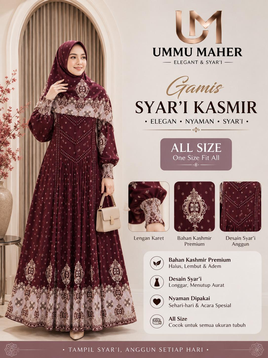 [KASMIR SERIES MIRANDA] SPESIAL SYAR'I TUM LUXURY KASMIR