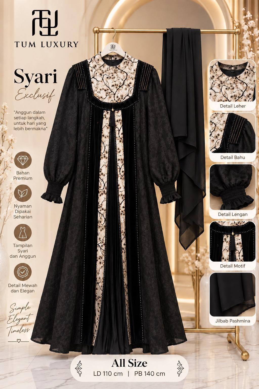 [ PO TL AKH 2 ] SYARI TUM LUXURY SERIES FATIMAH LIVE EKSLUSIF UMMU MAHER TANAH ABANG