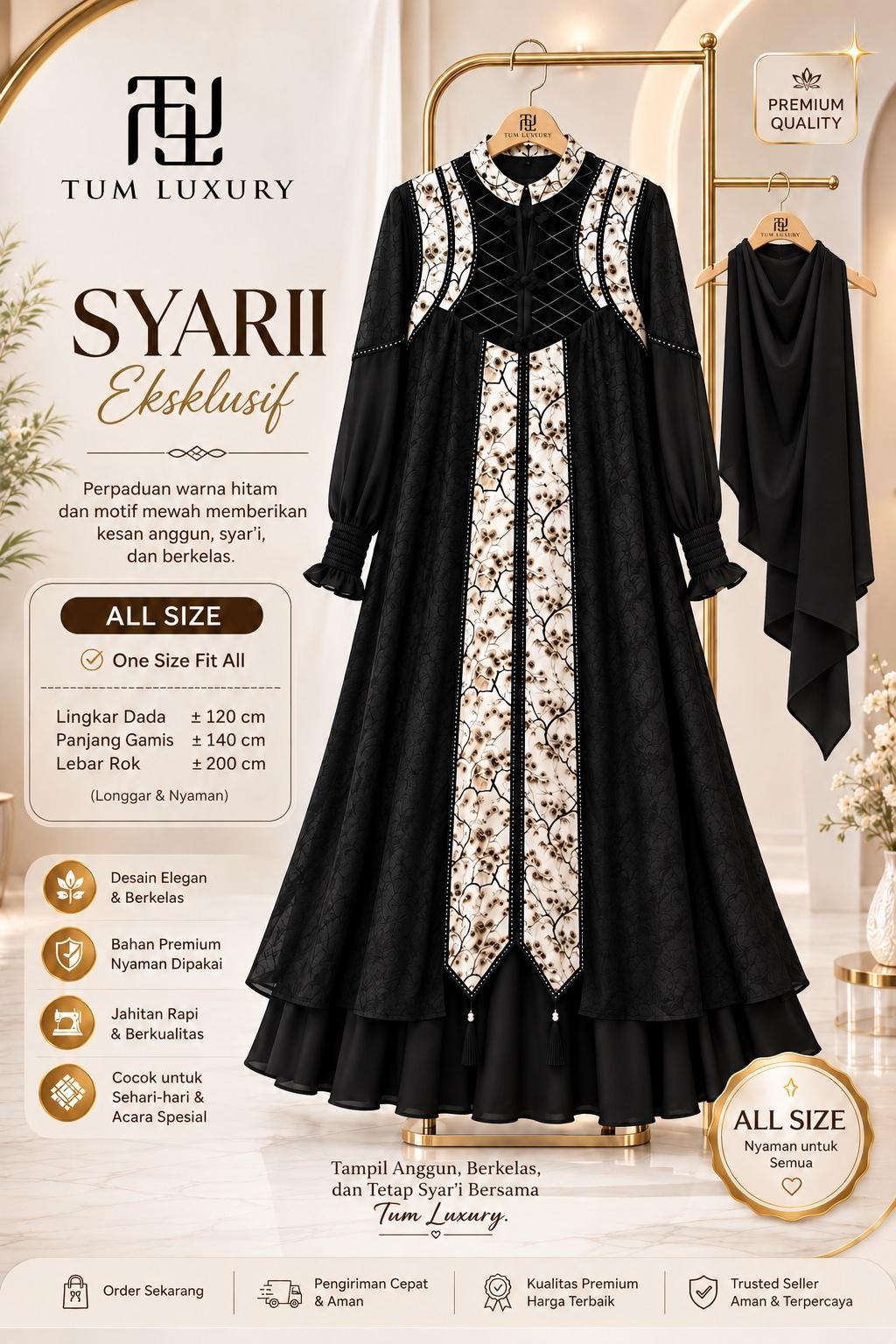 [ PO TL AKH 3] SERIES MUTIARA SYARI TUM LUXURY LIVE EKSLUSIF UMMU MAHER